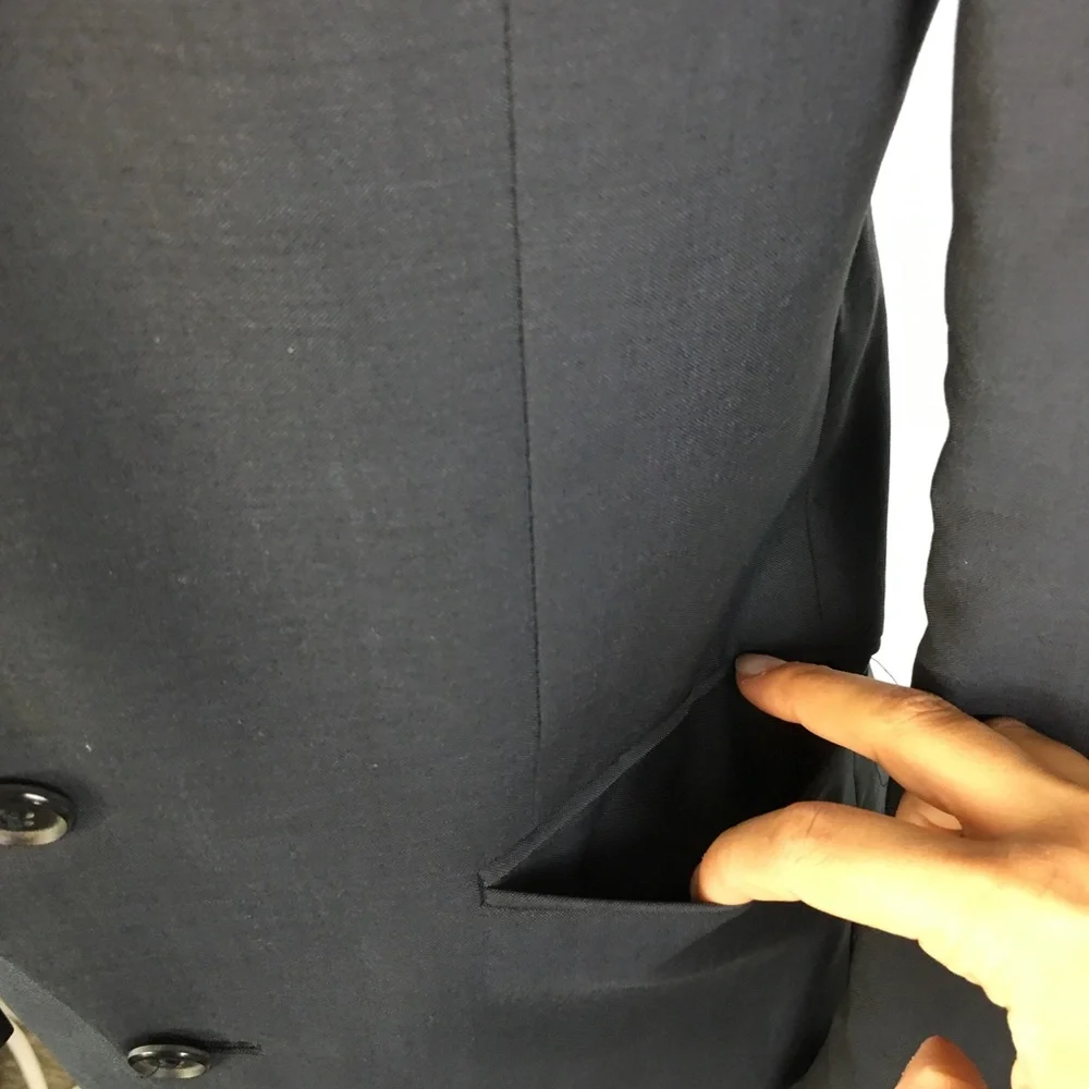 TIGER OF SWEDEN Classic Navy Blazer 100% Wool 48 - Picture 4 of 13